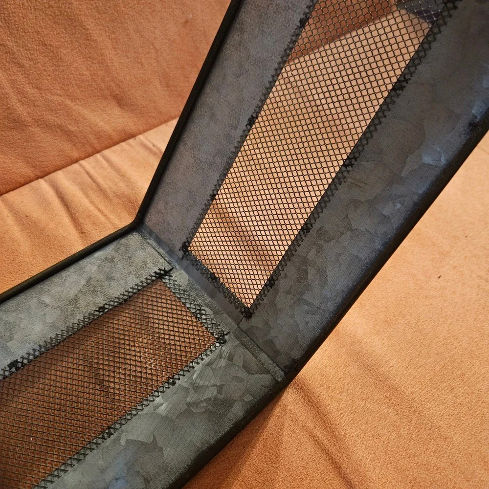 Hexagon Metal Wire Basket Industrial‎ Wall Hanging Decor Storage